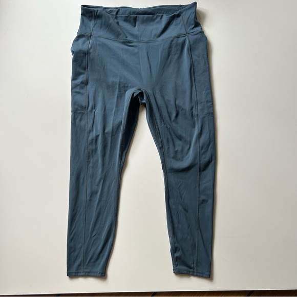Fabletics Pants - Fabletics Motion365 Dusty Blue Leggings Plus Size 2X